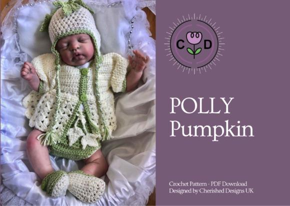 Polly Pumpkin Crochet Pattern — Crochet Halloween Patterns Crochet pattern for Polly Pumpkin design featuring a baby model. — Crochet Halloween Patterns