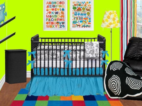 Sensory Spiral Blanket Design — cozy crochet blanket patterns Cozy crochet blanket patterns in a vibrant nursery setting