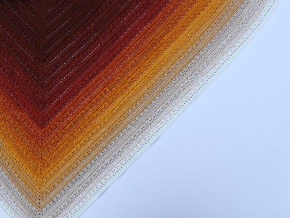 Gradient Crochet Shawl — crochet shawl patterns crochet shawl patterns in gradient colors