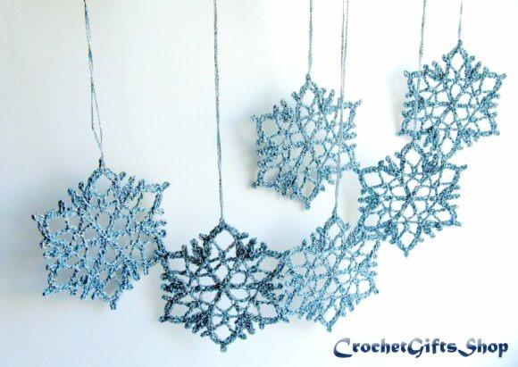 Snowflake Crochet Ornaments — Crochet Christmas Ornaments Patterns Crochet Christmas Ornaments Patterns featuring snowflake designs