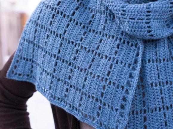 Square Squared Crochet Scarf — Crochet Scarf Patterns Crochet Scarf Patterns in geometric design