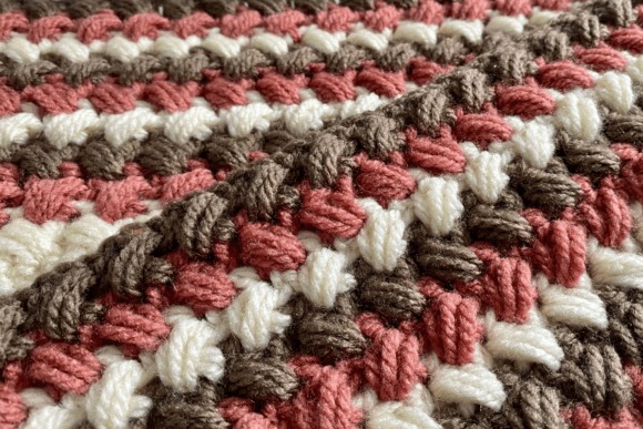 Sundae Snuggle Crochet Blanket — mosaic crochet blanket patterns Mosaic crochet blanket patterns in bright colors with a textured design.