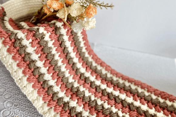 Sundae Snuggle Crochet Blanket — cozy crochet blanket patterns cozy crochet blanket patterns in pink and cream