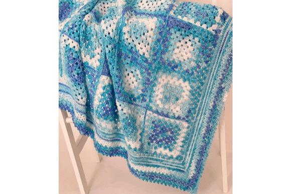 Crochet Granny Square Blanket — Crochet Granny Square Blanket Patterns Crochet Granny Square Blanket Patterns in blue and white hues