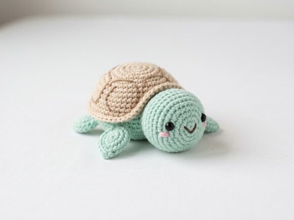 Cute Amigurumi Turtle — cute amigurumi patterns Cute amigurumi turtle with a rounded shell and smiling face. — cute amigurumi patterns