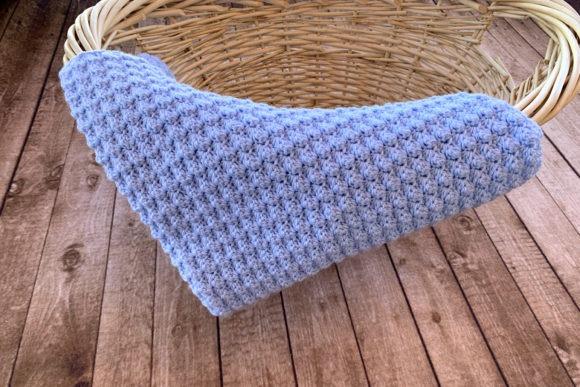 Twinkle Baby Blanket Crochet Pattern — cozy crochet blanket patterns Cozy crochet blanket pattern in light blue yarn — cozy crochet blanket patterns