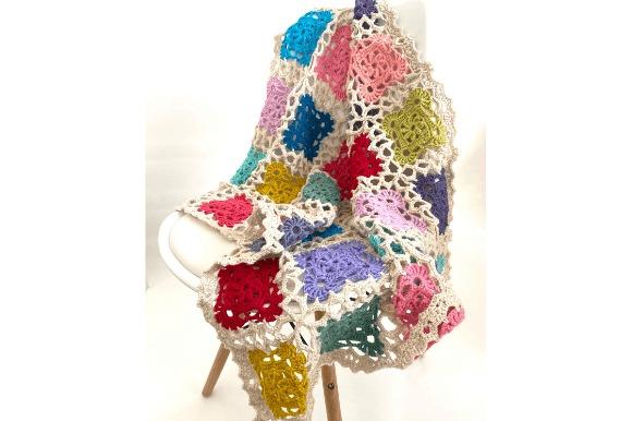 Vintage Lace Crochet Blanket — cozy crochet blanket patterns Cozy crochet blanket featuring vintage lace motifs in various colors. — cozy crochet blanket patterns