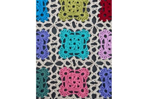 Vintage Lace Crochet Blanket — cozy crochet blanket patterns Vintage lace crochet blanket with colorful motifs — cozy crochet blanket patterns