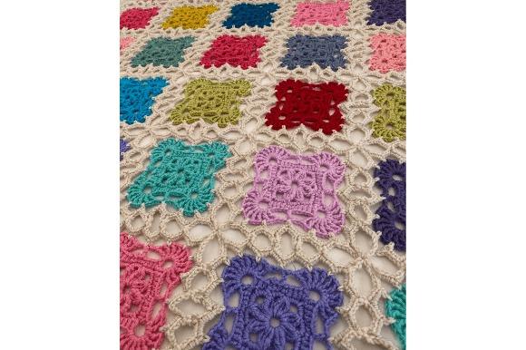 Vintage Lace Crochet Blanket — cozy crochet blanket patterns Vintage Lace crochet blanket with colorful motifs — cozy crochet blanket patterns