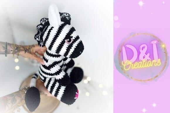 Zebra Amigurumi Crochet Pattern — amigurumi crochet patterns Zebra amigurumi crochet pattern showcasing black and white stripes. — amigurumi crochet patterns