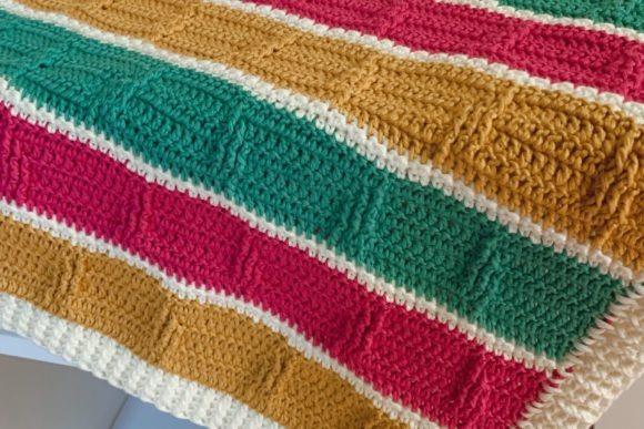 Bejeweled Boxes Baby Blanket — Crochet Baby Blanket Patterns Crochet Baby Blanket Patterns featuring geometric textures in vibrant colors.
