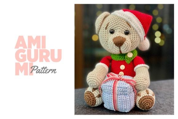 Christmas Bear Crochet Pattern — Christmas Crochet Patterns Christmas Bear amigurumi crochet pattern with festive clothing — Christmas Crochet Patterns