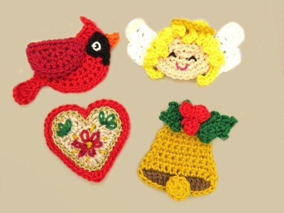 Christmas Crochet Appliqués — Christmas Crochet Patterns