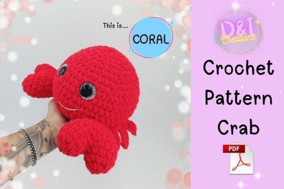 Crab Crochet Pattern — Cute Animal Amigurumi Patterns Cute Animal Amigurumi Patterns featuring a red crab plush toy