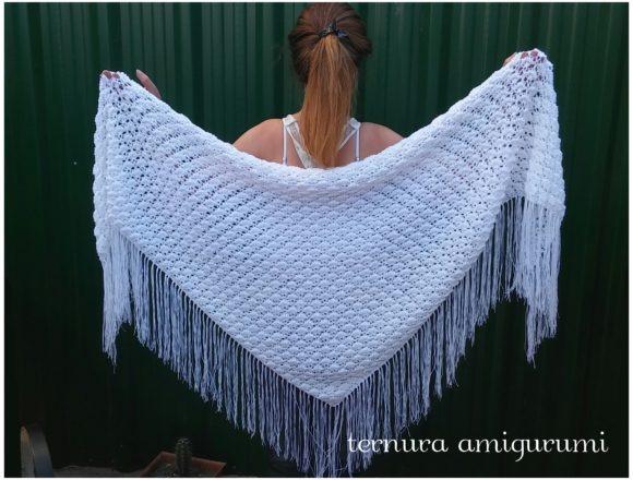 Crochet Shawl Patterns Crochet shawl patterns featuring a triangular handkerchief design.