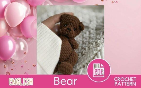 Crochet Teddy Bear Amigurumi Pattern — Cute Animal Amigurumi Patterns Cute Animal Amigurumi Patterns featuring a brown teddy bear