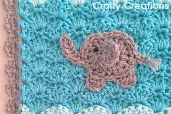 Elephant Baby Blanket Crochet Pattern — Crochet Baby Blanket Patterns Crochet Baby Blanket Patterns featuring an elephant motif