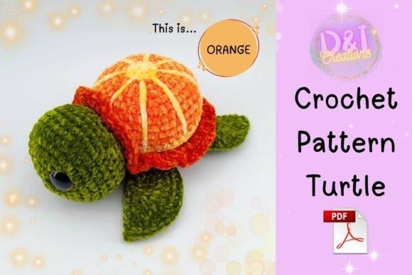 Orange Turtle Crochet Pattern — Cute Animal Amigurumi Patterns Cute Animal Amigurumi Patterns featuring an orange turtle design
