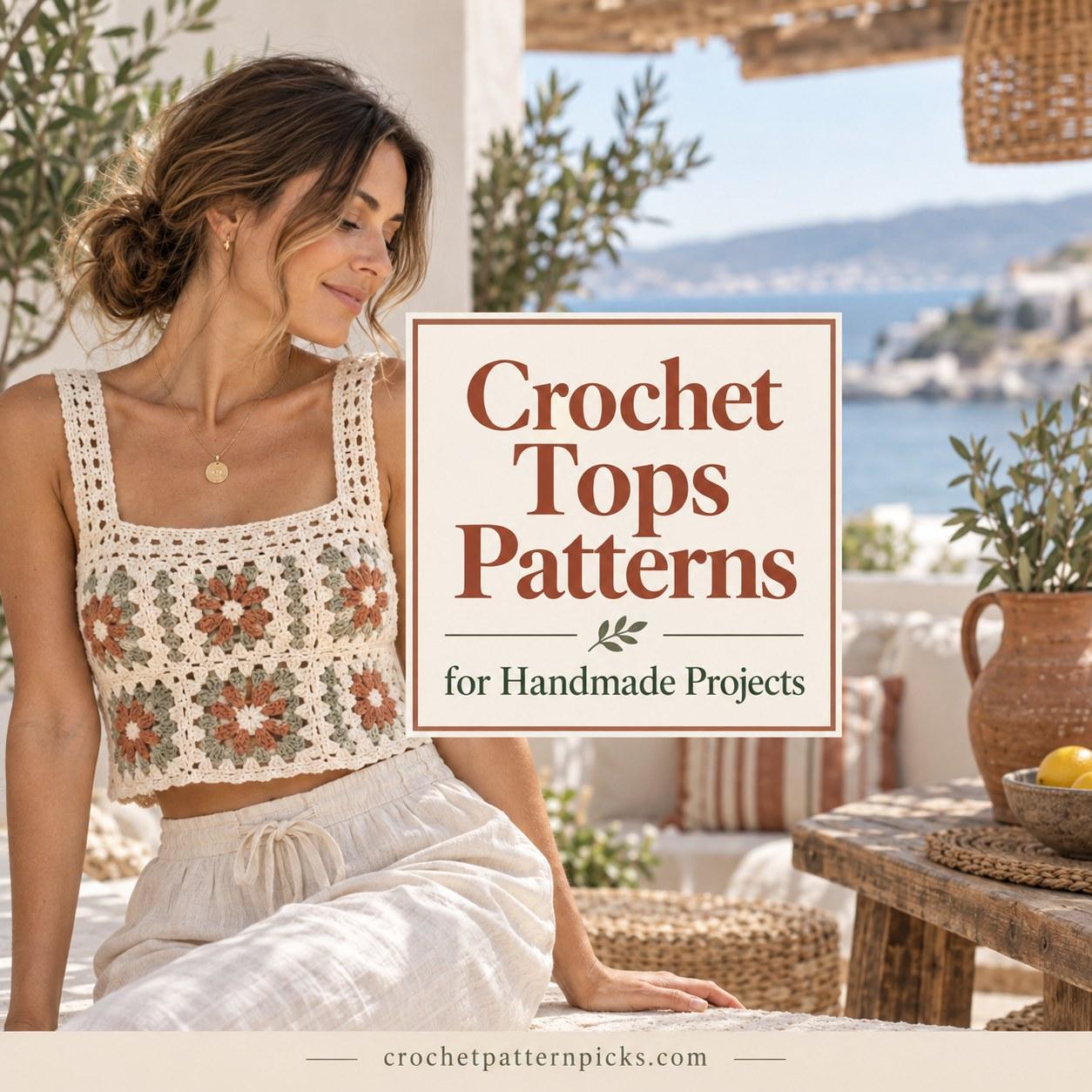 12 Crochet Tops Patterns for Handmade Projects