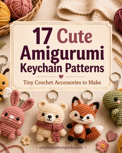 17 Crochet Amigurumi Keychain Patterns for Cute Handmade Accessories