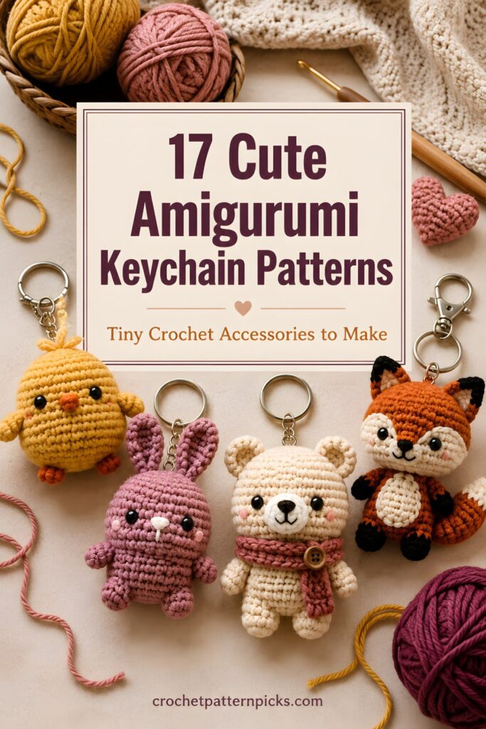 17 Crochet Amigurumi Keychain Patterns for Cute Handmade Accessories
