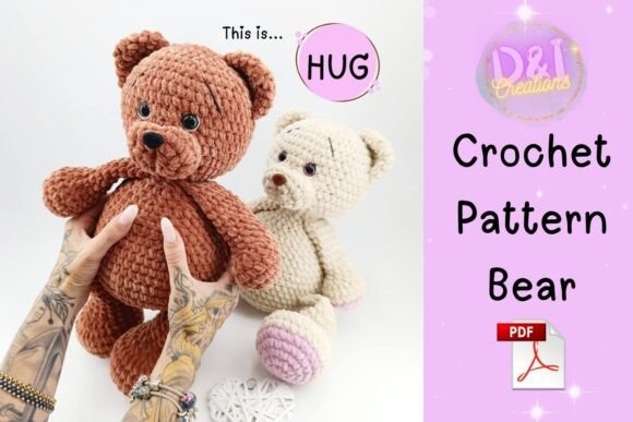 Amigurumi Patterns for Crochet Bears Amigurumi patterns featuring crochet bear toys in various colors.