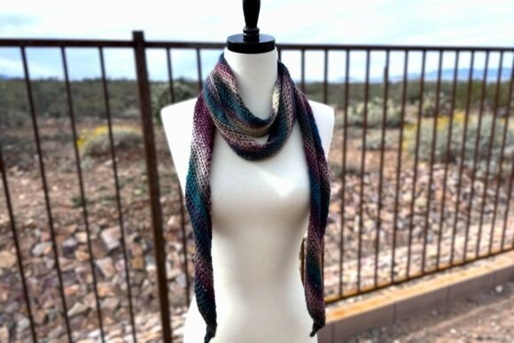 Bias Crochet Scarf Pattern — things to crochet for creative handmade Bias Crochet Scarf Pattern showcasing diagonal design for creative handmade — things to crochet for creative handmade