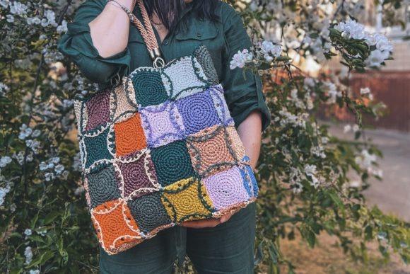 Crochet Bag Patterns Colorful crochet bag showcasing various patterns and textures. — crochet bag patterns