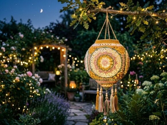Boho Crochet Lantern — crochet patterns