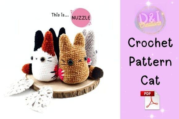 Amigurumi Patterns for Crochet Cats Amigurumi patterns featuring crochet cat toys in various colors.