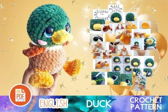 Crochet Duck Amigurumi Pattern — amigurumi patterns Crochet Duck Amigurumi pattern featuring a colorful toy with detailed features. — amigurumi patterns