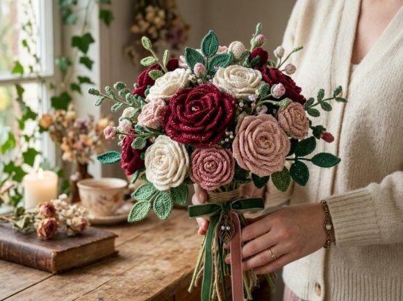 Crochet Floral Decor Bouquet — crochet patterns