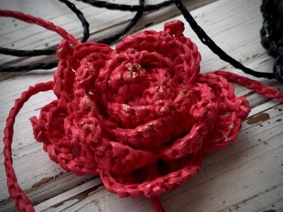 Crochet Flower Choker — things to crochet for creative handmade Crochet flower choker design in vibrant pink yarn. — things to crochet for creative handmade