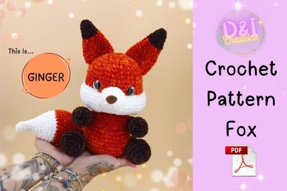 Fox Crochet Pattern — amigurumi patterns Amigurumi fox crochet toy pattern PDF — amigurumi patterns
