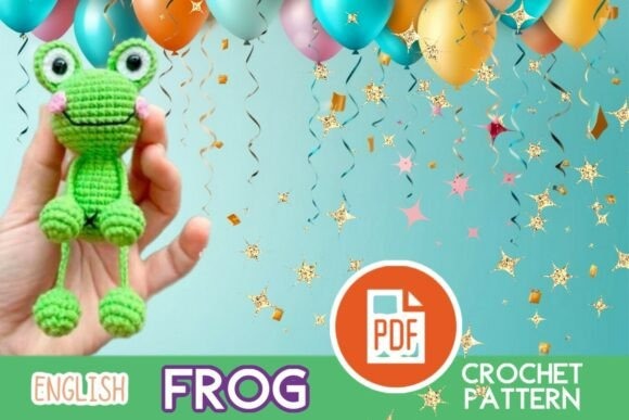 Frog Crochet Pattern PDF — amigurumi patterns Frog crochet toy pattern PDF amigurumi patterns