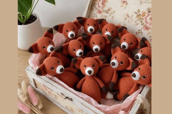 Mini Fox Amigurumi Patterns Mini fox amigurumi patterns in a decorative box
