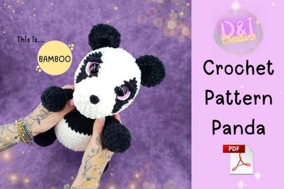 Panda Crochet Pattern Amigurumi — amigurumi patterns Panda crochet pattern amigurumi PDF featuring a cute panda toy. — amigurumi patterns