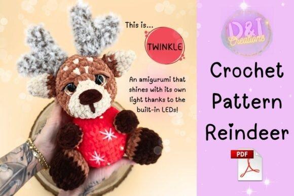 Reindeer Crochet Pattern — amigurumi patterns Reindeer crochet pattern amigurumi PDF for holiday decor — amigurumi patterns