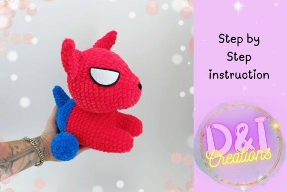 Amigurumi Patterns Amigurumi Spiderdog crochet toy in vibrant colors, ideal for novelty gifts. — amigurumi patterns