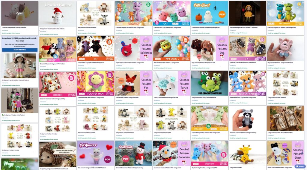 Chunky chenille yarn amigurumi crochet patterns for plush toys