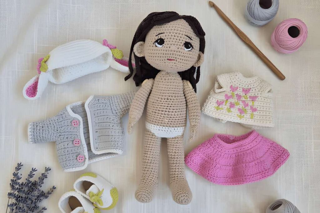 Amigurumi Lamb Hat Doll Crochet Pattern featuring a doll with animal-themed accessories. — amigurumi crochet patterns