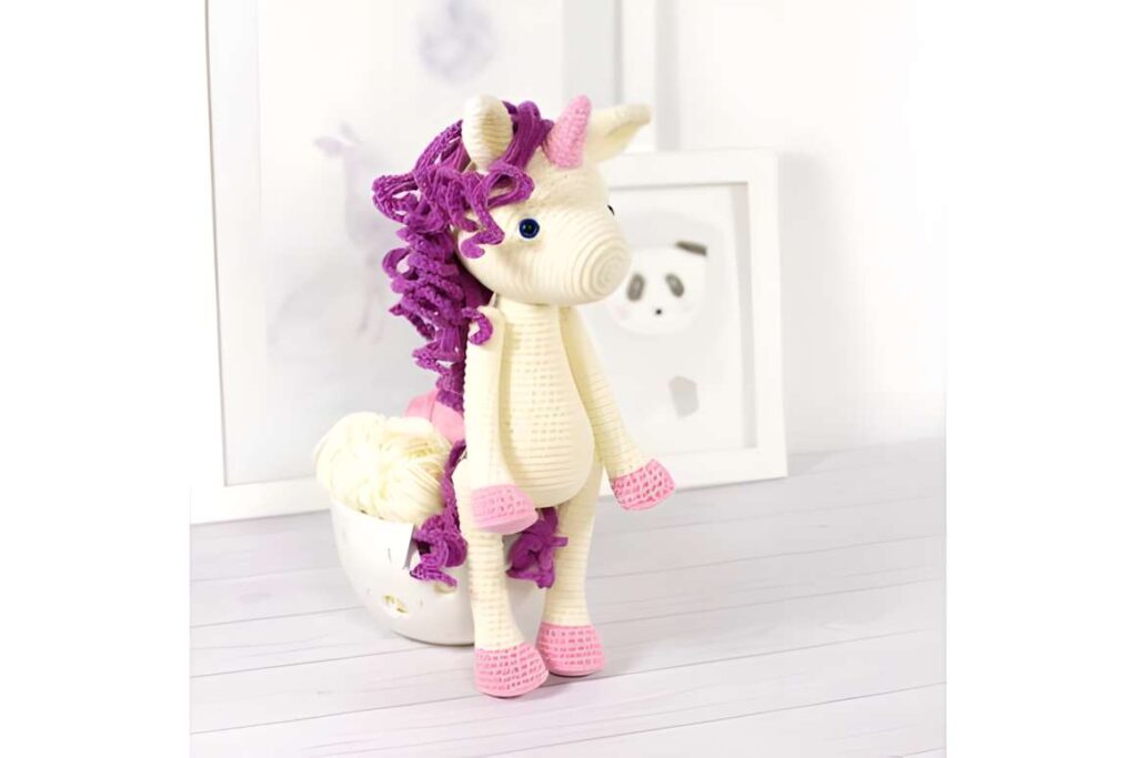 Amigurumi unicorn crochet pattern showcasing a soft mythical creature. — amigurumi crochet patterns