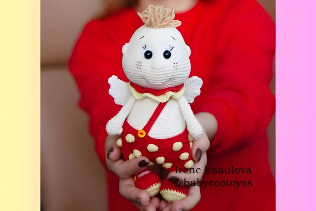 Amigurumi Valentine’s Strawberry Cupid character for craft fairs, featuring a cute design. — amigurumi crochet patterns