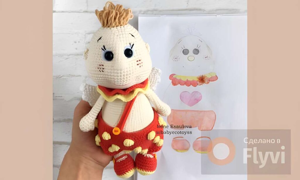 Amigurumi Valentine’s Strawberry Cupid character for craft fairs, showcasing crochet patterns. — amigurumi crochet patterns
