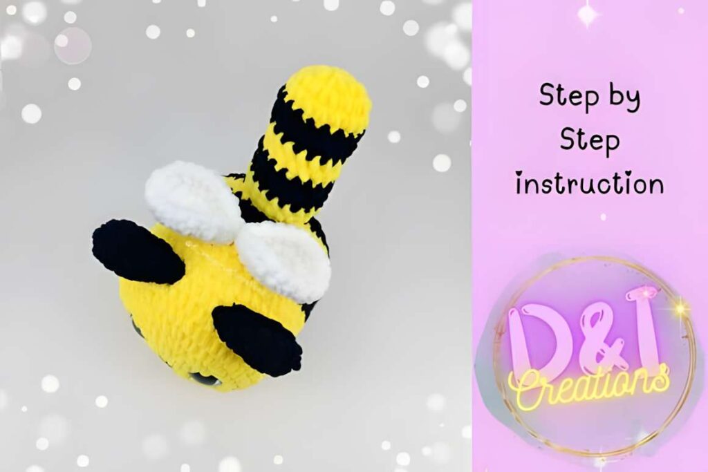 Amigurumi crochet patterns featuring a bee cat character.