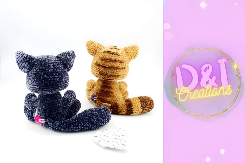Amigurumi crochet patterns featuring cute cat designs.