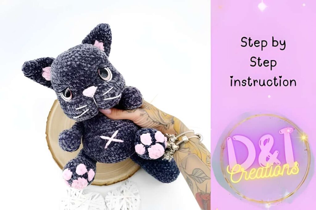 Amigurumi crochet patterns featuring a cute cat design.
