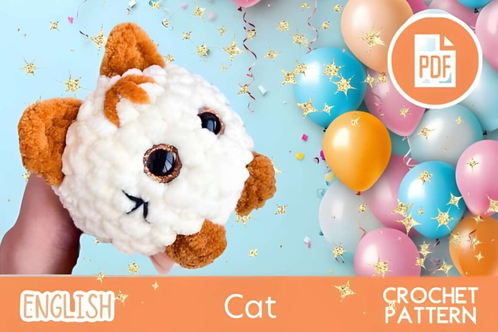 Chunky chenille yarn amigurumi crochet patterns for a cat toy