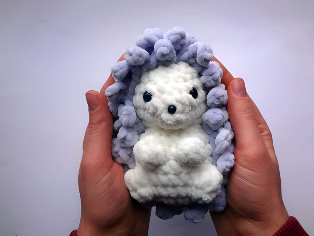 No sew amigurumi crochet patterns featuring a hedgehog plush toy