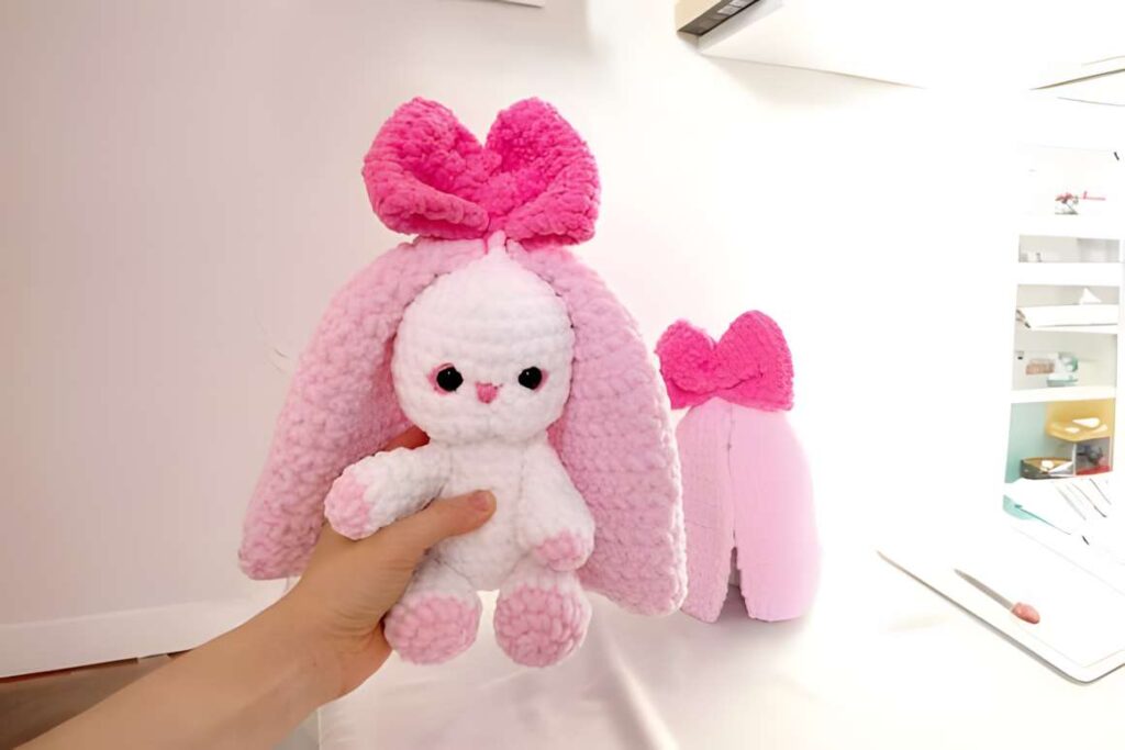 Cute bunny amigurumi crochet pattern, perfect for spring displays. — amigurumi crochet patterns